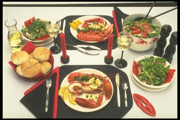 294031 Table For Two A4 Photo Print