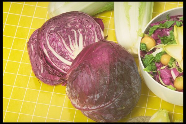 294043 Red Cabbage Highlights A4 Photo Print