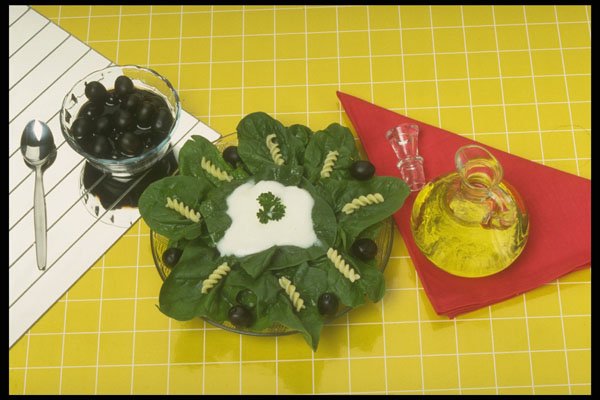294068 Spinach And Olives A4 Photo Print