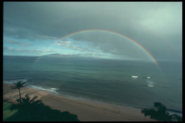 295027 Island Of Maui, Rainbow Over The Pacific, Hawaii, U.S.A. A4 Photo Print