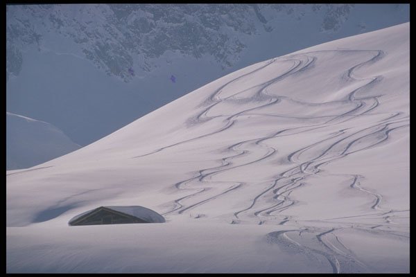 295039 Alpine Ski Slopes, Innsbruck, Austria A4 Photo Print