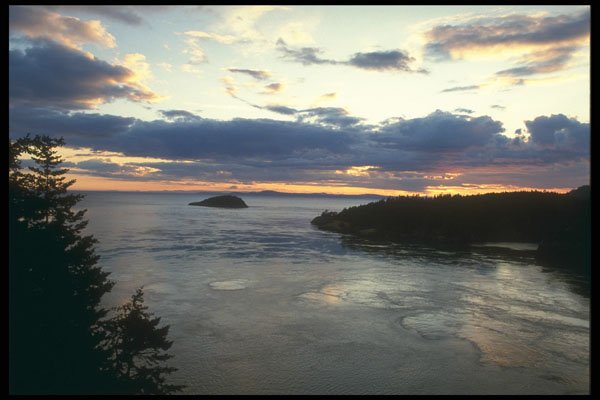 295051 Sunset Over Puget Sound, Washington, U.S.A. A4 Photo Print