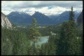 295066 View From Terrace, Banff Springs Hotel, Alberta, Canada A4 Photo Print