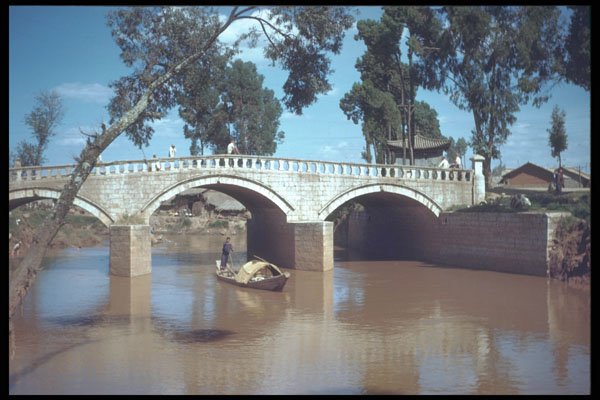 295085 Bridge Over Nanpang Jiang River, Kunming, China A4 Photo Print