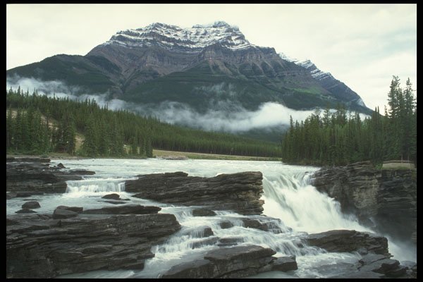 295097 Athabasca Falls, Alberta, Canada A4 Photo Print