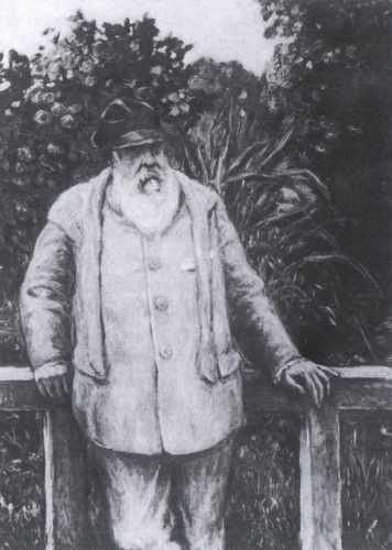 296 Albert Andre Monet In His Garden 1922 A4 Photo Print