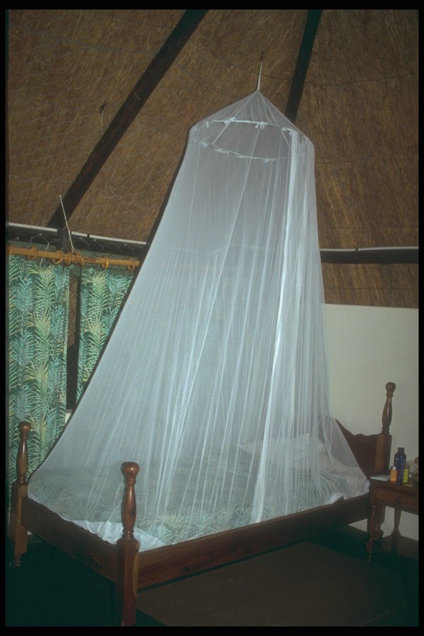296010 Bed With Mosquito Net A4 Photo Print