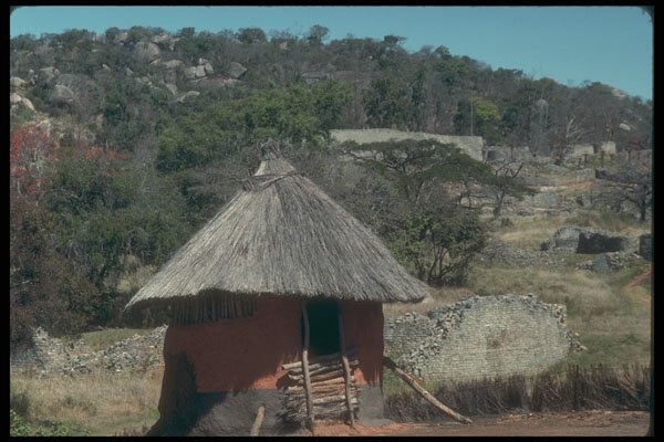 296020 Shona Village, Great Zimbabwe National Monument A4 Photo Print