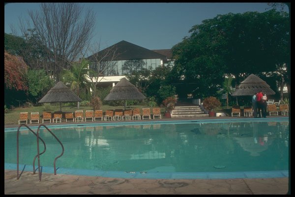 296042 Invitation To Swim, Makasa Hotel A4 Photo Print