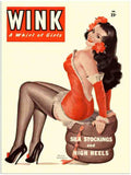 297 wink vintage glamour magazine 1950s 2 Vintage Advert A4 Photo Print
