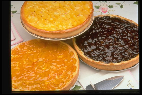 297001 Three Fruit Pies A4 Photo Print