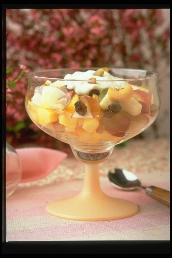 297005 Fruit Cup With Raisins A4 Photo Print