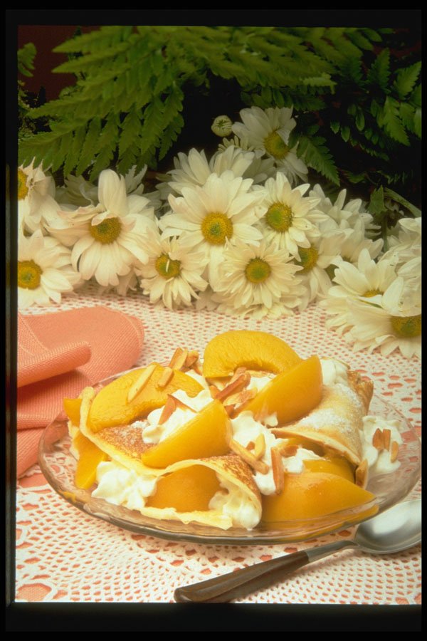 297016 Peach Crepes A4 Photo Print
