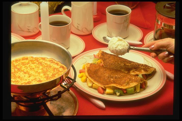 297019 Fruit Crepes A4 Photo Print