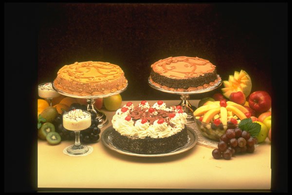 297045 Table Full Of Cakes A4 Photo Print