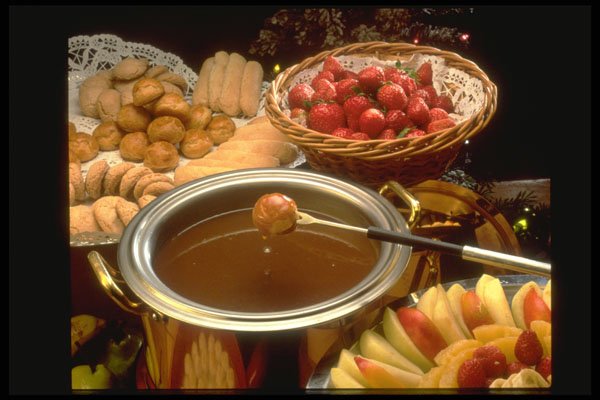 297063 Chocolate Fondue A4 Photo Print