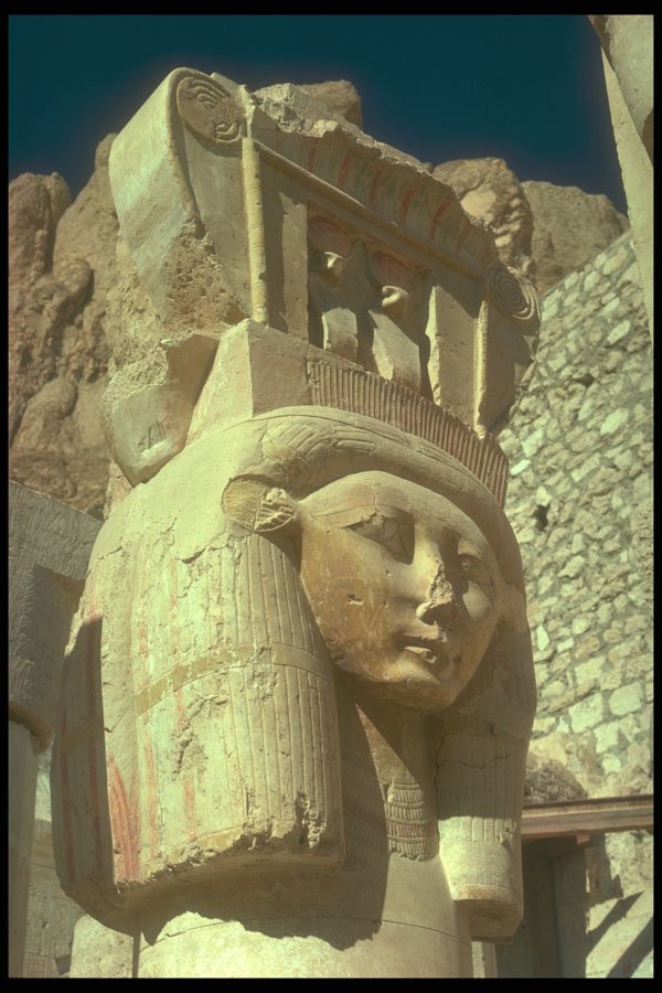 299002 Deir El Bahri A4 Photo Print