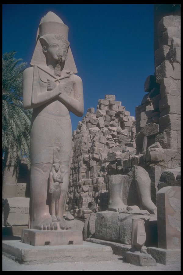 299027 Luxor, Thebes, Ramses II In Form Of Horus A4 Photo Print