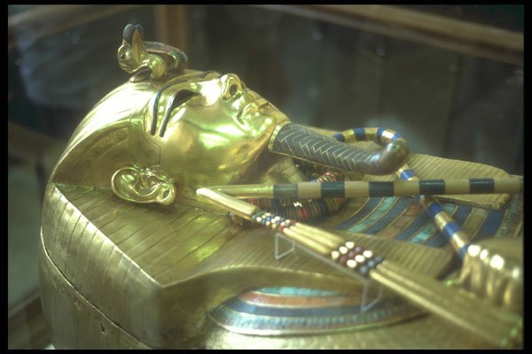 299084 Cairo, Second Gold Coffin Housing Mummy A4 Photo Print