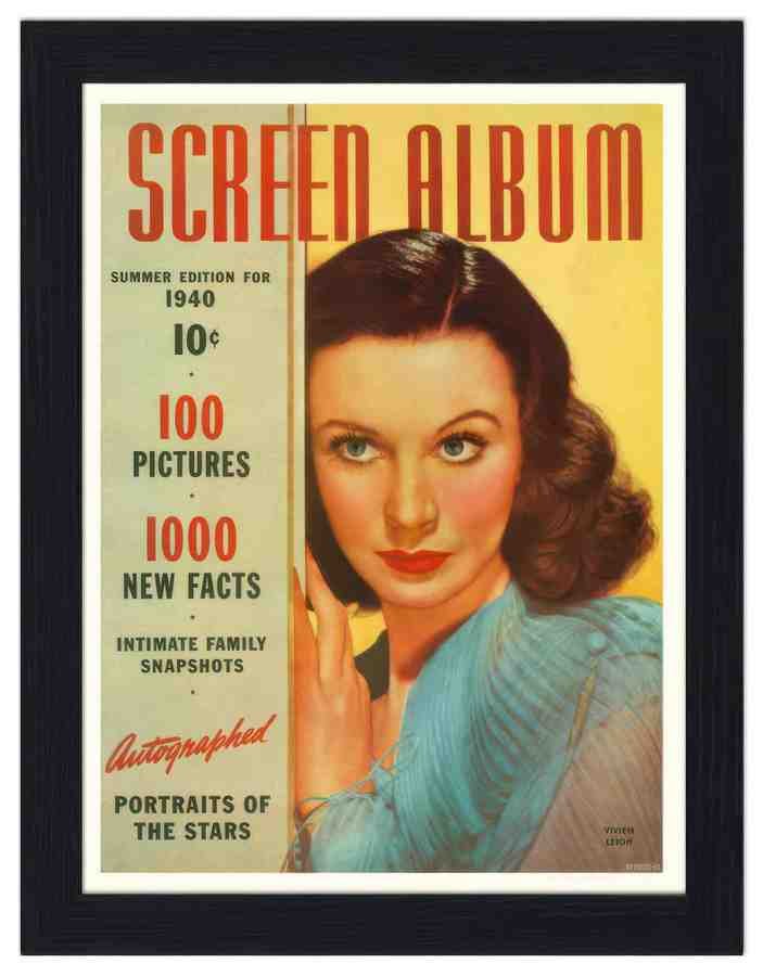 3 01 screen album vivien leigh 2 Vintage Advert A4 Photo Print