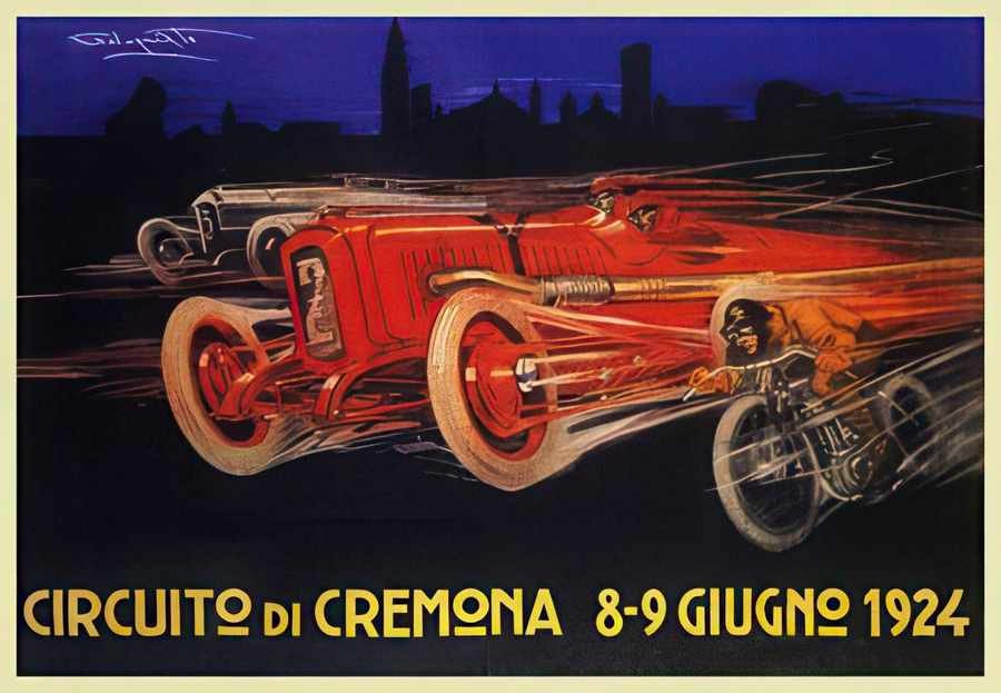 3 Circuito Di Cremo Vintage Advert A4 Photo Print