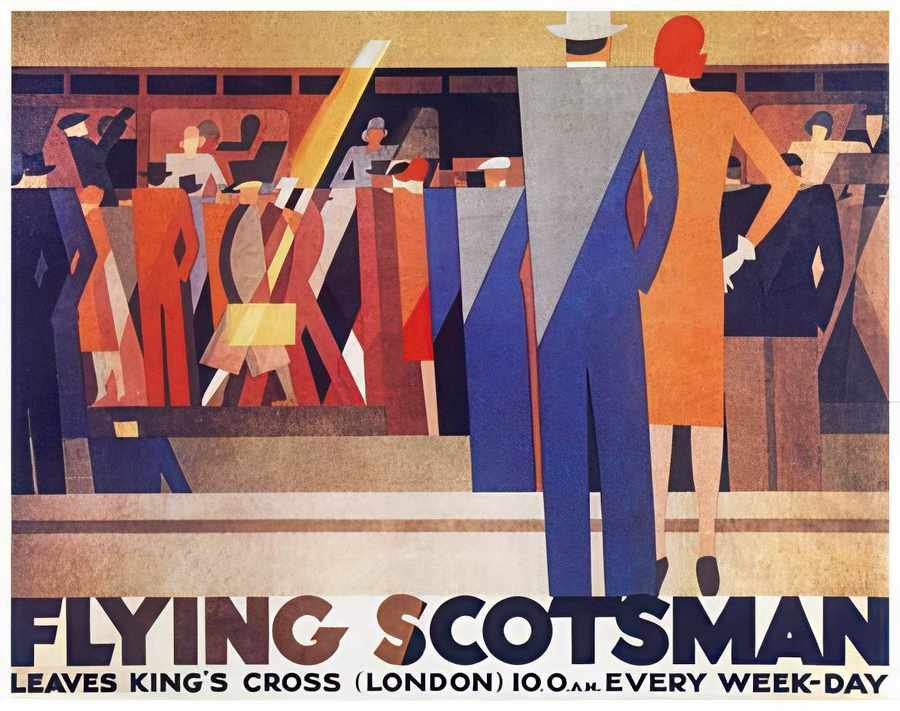 3 Flying Scotsman Vintage Advert A4 Photo Print