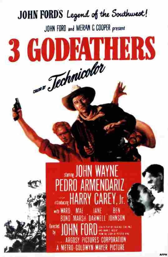 3 Godfathers 01 film star poster A4 Photo Print