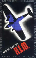 3 KLM 1933 Vintage Advert A4 Photo Print