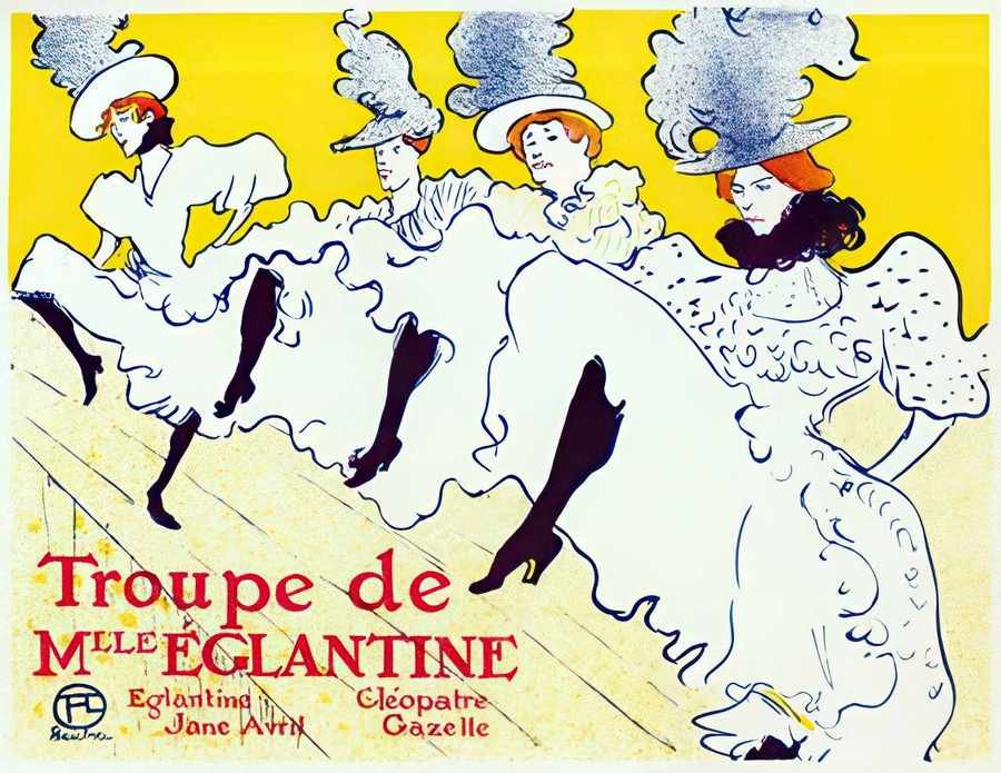 3 La Troupe De Mlle Vintage Advert A4 Photo Print