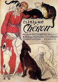 3 Steinlen Cliniqu Vintage Advert A4 Photo Print
