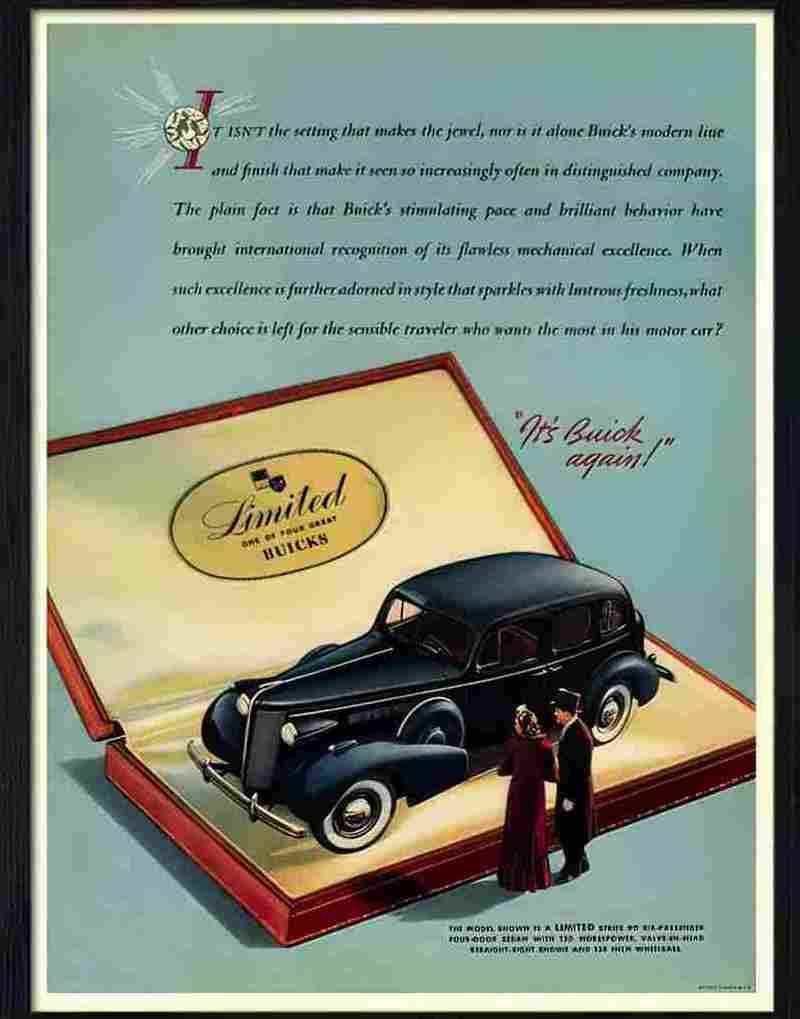 3 buick 1930s Advert A4 Photo Print