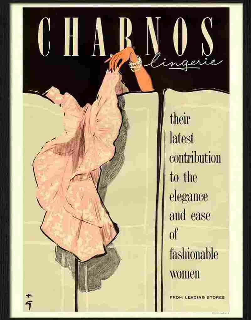 3 charnos lingerie Advert A4 Photo Print