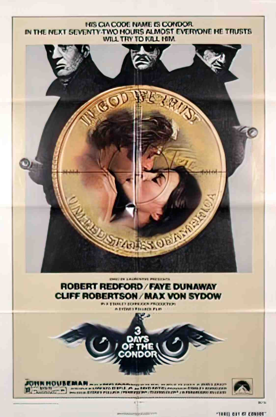 3 days of the condor us 1sh Advert A4 Photo Print