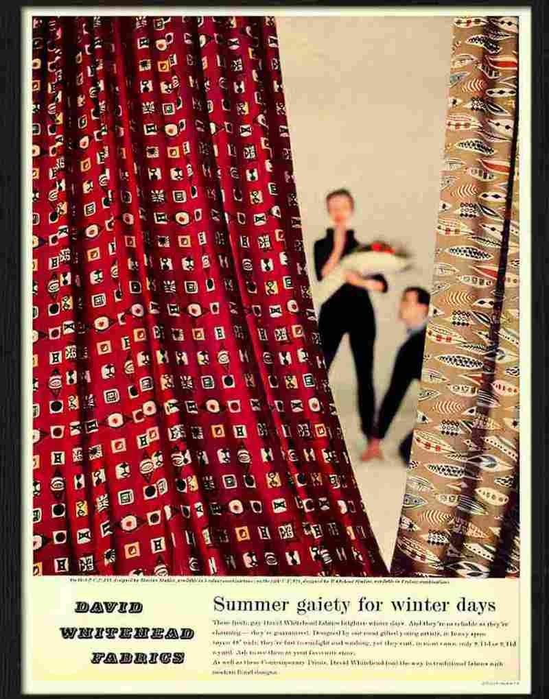 3 fabric advert Advert A4 Photo Print