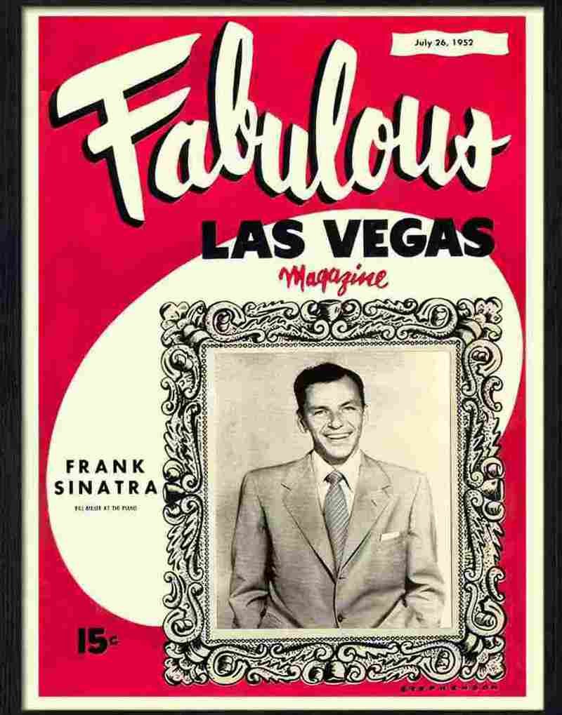 3 fabulous las vegas frank sinatra 1950s Advert A4 Photo Print