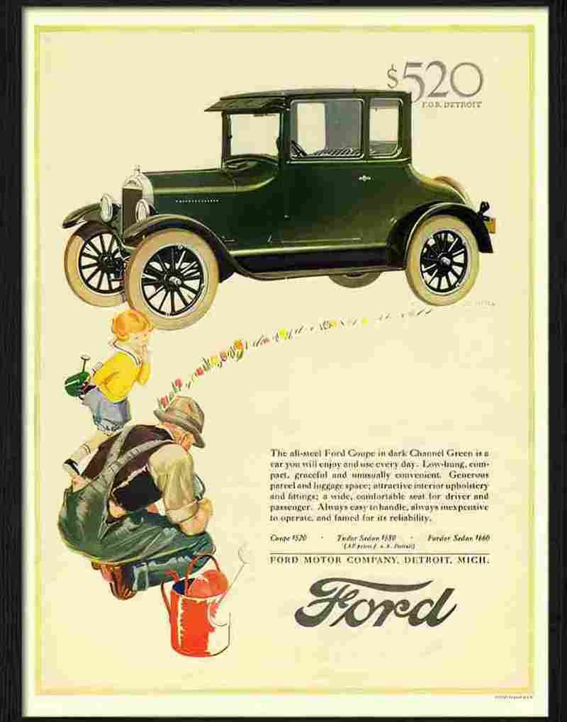 3 ford car advert 2 Advert A4 Photo Print
