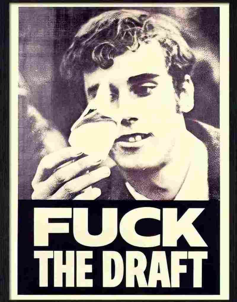 3 fuck the draft anti war poster 1960s Advert A4 Photo Print