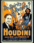 3 houdini magic poster 1910s Advert A4 Photo Print