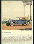 3 lincoln 1930s Advert A4 Photo Print