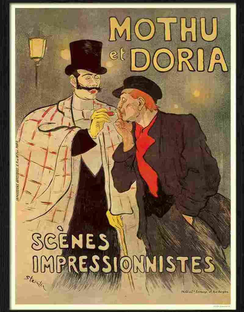 3 mothu et doria steinlen 2 Advert A4 Photo Print