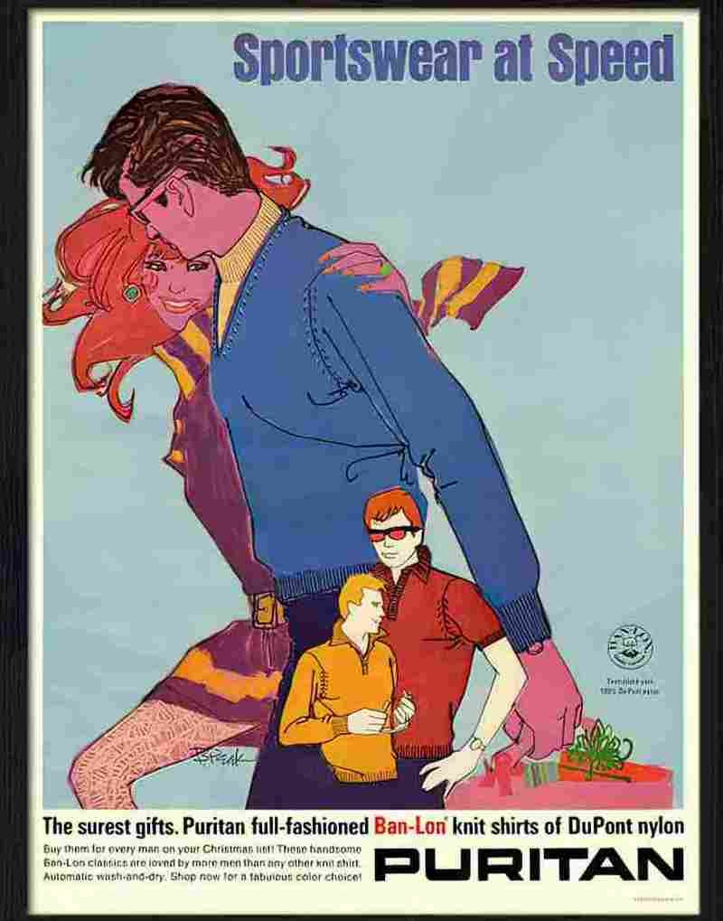 3 puritan sportswear Advert A4 Photo Print