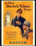 3 sherlock holmes postum advert 1900s Advert A4 Photo Print