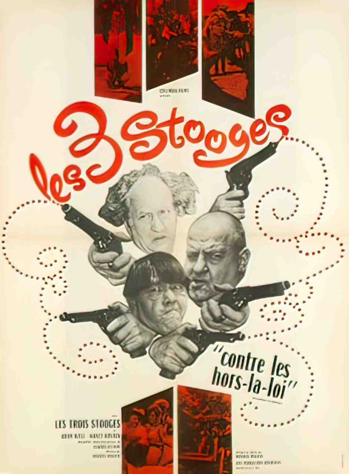 3 stooges contre hors la pt Advert A4 Photo Print
