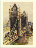 3 the tower bridge london 2 Vintage Advert A4 Photo Print