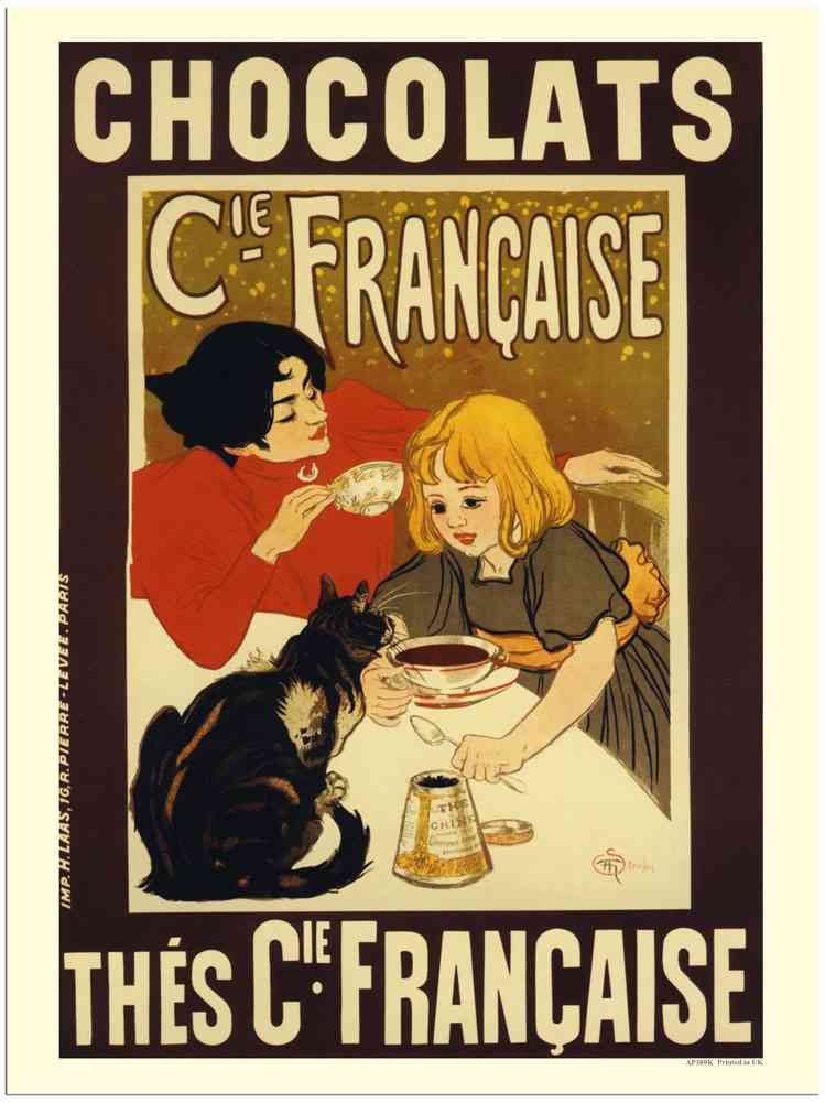 30 19K Chocolats Francaise Steinlen Vintage Advert A4 Photo Print