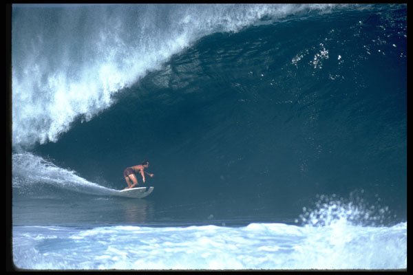 300012 Pipeline, bottom turn, Oahu, Hawaii A4 Photo Print