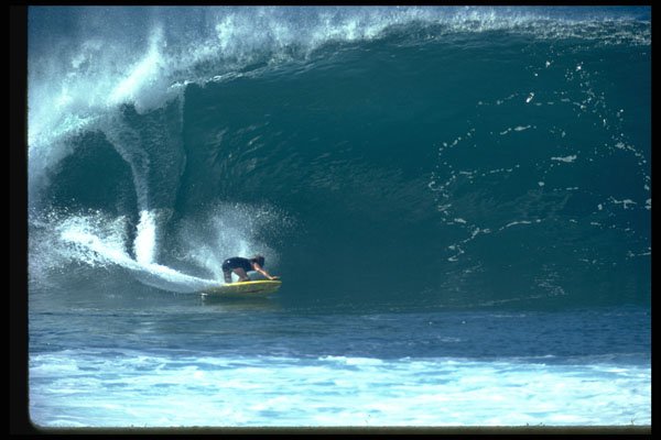 300014 Pipeline, bottom turn, Oahu, Hawaii A4 Photo Print