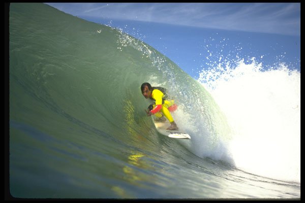 300018 Reef break tube, San Diego, California A4 Photo Print
