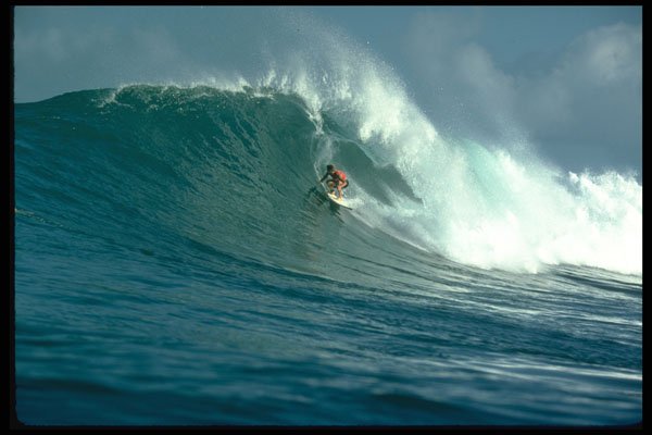 300023 Race for the shoulder, Sunset Beach, Hawaii A4 Photo Print