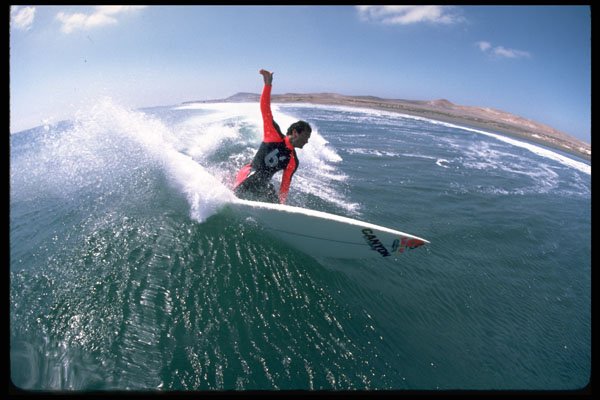 300025 Pole camera cutback, Natividad Island, Mexico A4 Photo Print